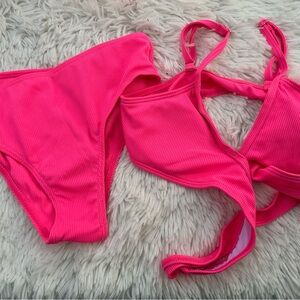 Kids Vibrant Pink Bikini Set in size 9-10Y New
